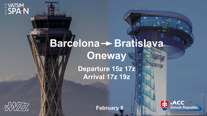 Barcelona - Bratislava Oneway